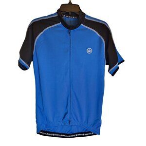 Canari Blue Black Bicycle Cycling Jersey Shirt Size Small Ladies